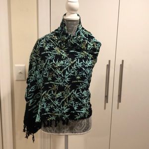 Multi print wide scarf/wrap